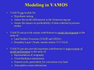 Modeling in VAMOS