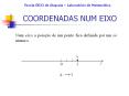 COORDENADAS NUM EIXO PowerPoint PPT Presentation