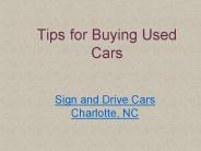 Sign and Drive cars Charlotte NC