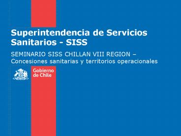 Superintendencia de Servicios Sanitarios - SISS