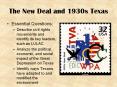 The New Deal and 1930s Texas PowerPoint PPT Presentation