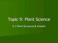 Topic 9: Plant Science PowerPoint PPT Presentation