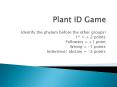 Plant ID Game PowerPoint PPT Presentation