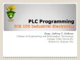 PLC Programming ECE 105 Industrial Electronics PowerPoint PPT Presentation