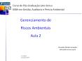 Gerenciamento de Riscos Ambientais Aula 2 PowerPoint PPT Presentation