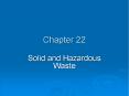 Solid and Hazardous Waste PowerPoint PPT Presentation