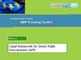 Legal framework for Green Public Procurement (GPP) PowerPoint PPT Presentation