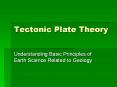 Tectonic Plate Theory PowerPoint PPT Presentation