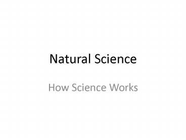 Natural Science