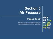 Section 3 Air Pressure
