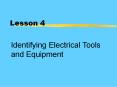 Identifying Electrical Tools and Equipment PowerPoint PPT Presentation