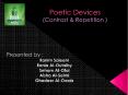 Poetic Devices (Contrast PowerPoint PPT Presentation