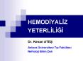 HEMODIYALIZ YETERLILIGI PowerPoint PPT Presentation