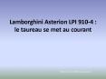 Lamborghini Asterion LPI 910-4 : le taureau se met au courant PowerPoint PPT Presentation