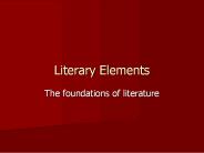 Literary Elements