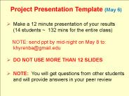 Project Presentation Template (May 6)