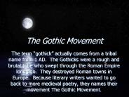 The Gothic Movement