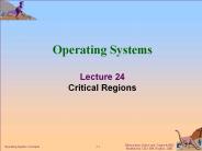 Module 7:  Process Synchronization