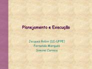 Planejamento e Execu