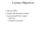 Lecture Objectives: