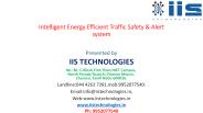Intelligent Energy Efficient Traffic Safety & Alert system || 2015-2016 IEEE Embedded Project Training