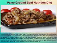 Paleo Ground Beef Nutrition Diet