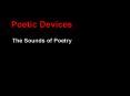 Poetic Devices PowerPoint PPT Presentation