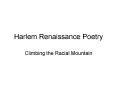 Harlem Renaissance Poetry PowerPoint PPT Presentation