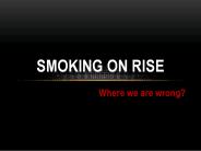 SMOKING ON RISE