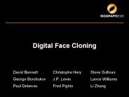 Digital Face Cloning
