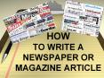 HOW TO WRITE A NEWSPAPER OR MAGAZINE ARTICLE PowerPoint PPT Presentation