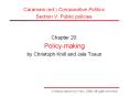 Chapter 20: Policy-making by Christoph Knill and Jale Tosun PowerPoint PPT Presentation