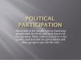 POLITICAL PARTICIPATION PowerPoint PPT Presentation