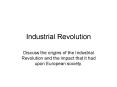 Industrial Revolution PowerPoint PPT Presentation