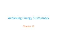 Achieving Energy Sustainably