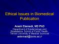 Ethical Issues in Biomedical Publication PowerPoint PPT Presentation