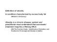 Definition%20of%20obesity: PowerPoint PPT Presentation