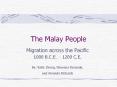 The Malay People PowerPoint PPT Presentation