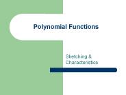 Polynomial Functions