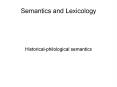 Semantics and Lexicology PowerPoint PPT Presentation