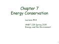 Chapter 7 Energy Conservation PowerPoint PPT Presentation