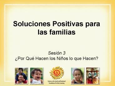 Soluciones Positivas para las familias