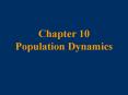 Chapter 10 Population Dynamics PowerPoint PPT Presentation