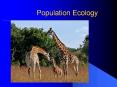 Population%20Ecology PowerPoint PPT Presentation