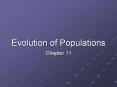 Evolution of Populations PowerPoint PPT Presentation