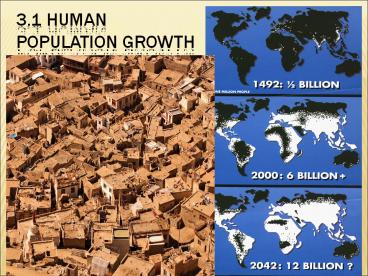 3.1 Human population growth