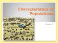 Characteristics of Populations PowerPoint PPT Presentation