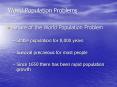World Population Problems PowerPoint PPT Presentation