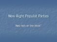 New Right Populist Parties PowerPoint PPT Presentation