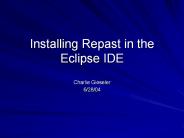 Installing Repast in the Eclipse IDE